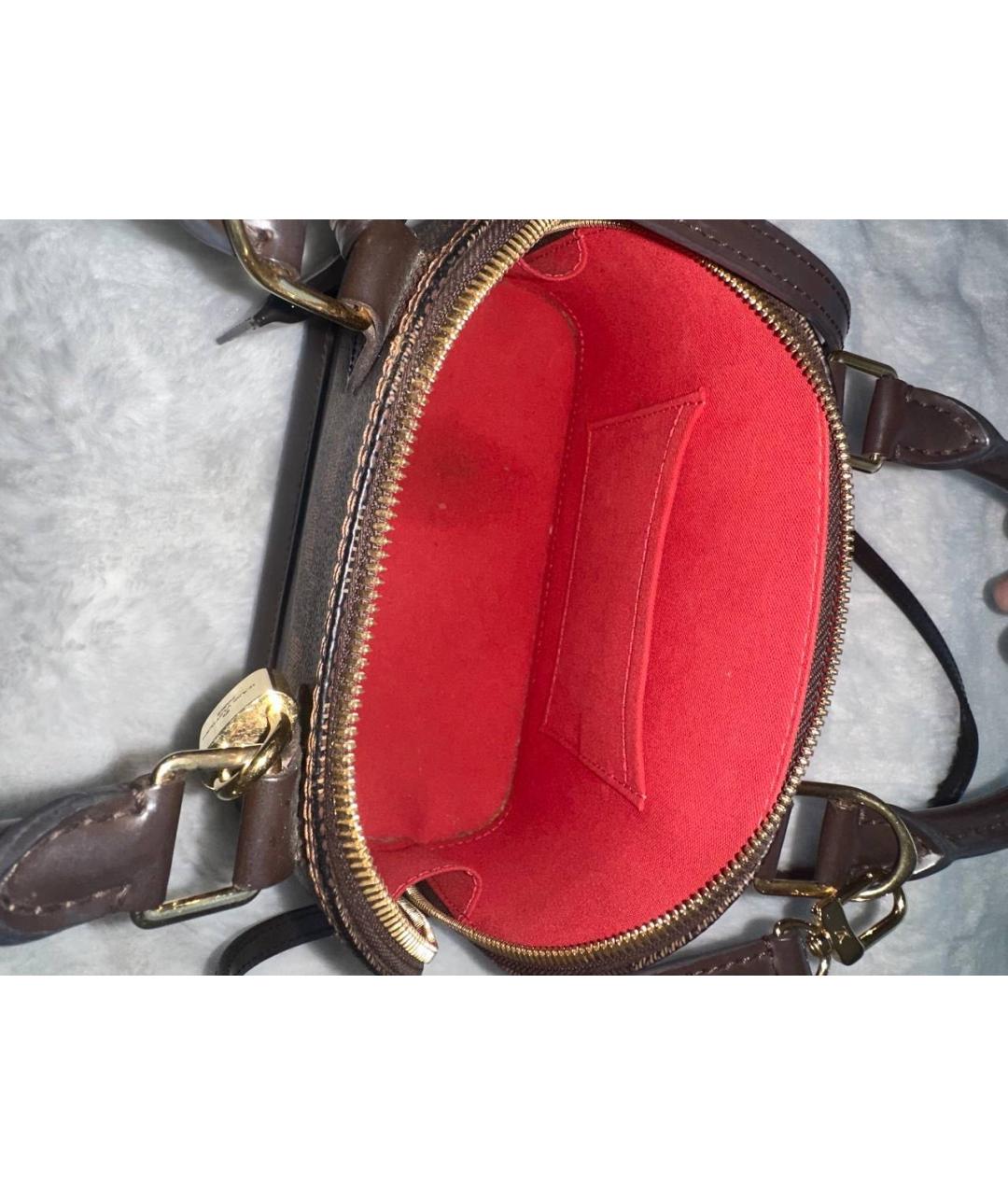 LOUIS VUITTON Коричневая сумка с короткими ручками, фото 7