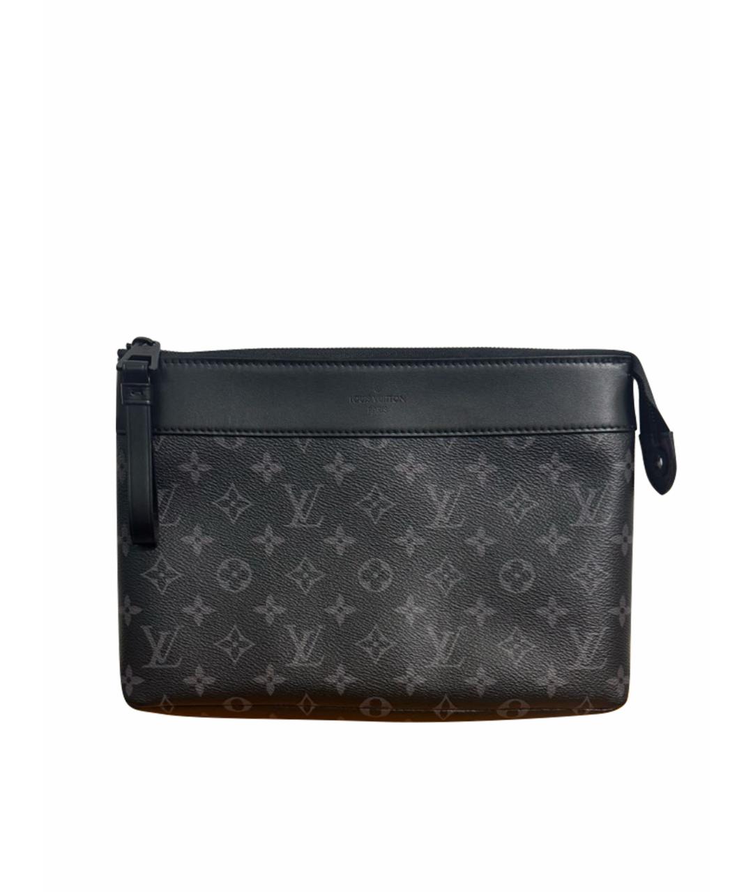LOUIS VUITTON Черная барсетка, фото 1