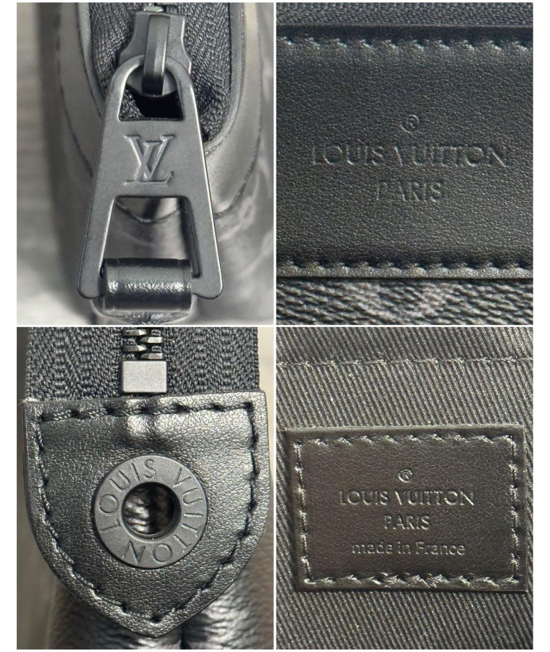 LOUIS VUITTON Черная барсетка, фото 7