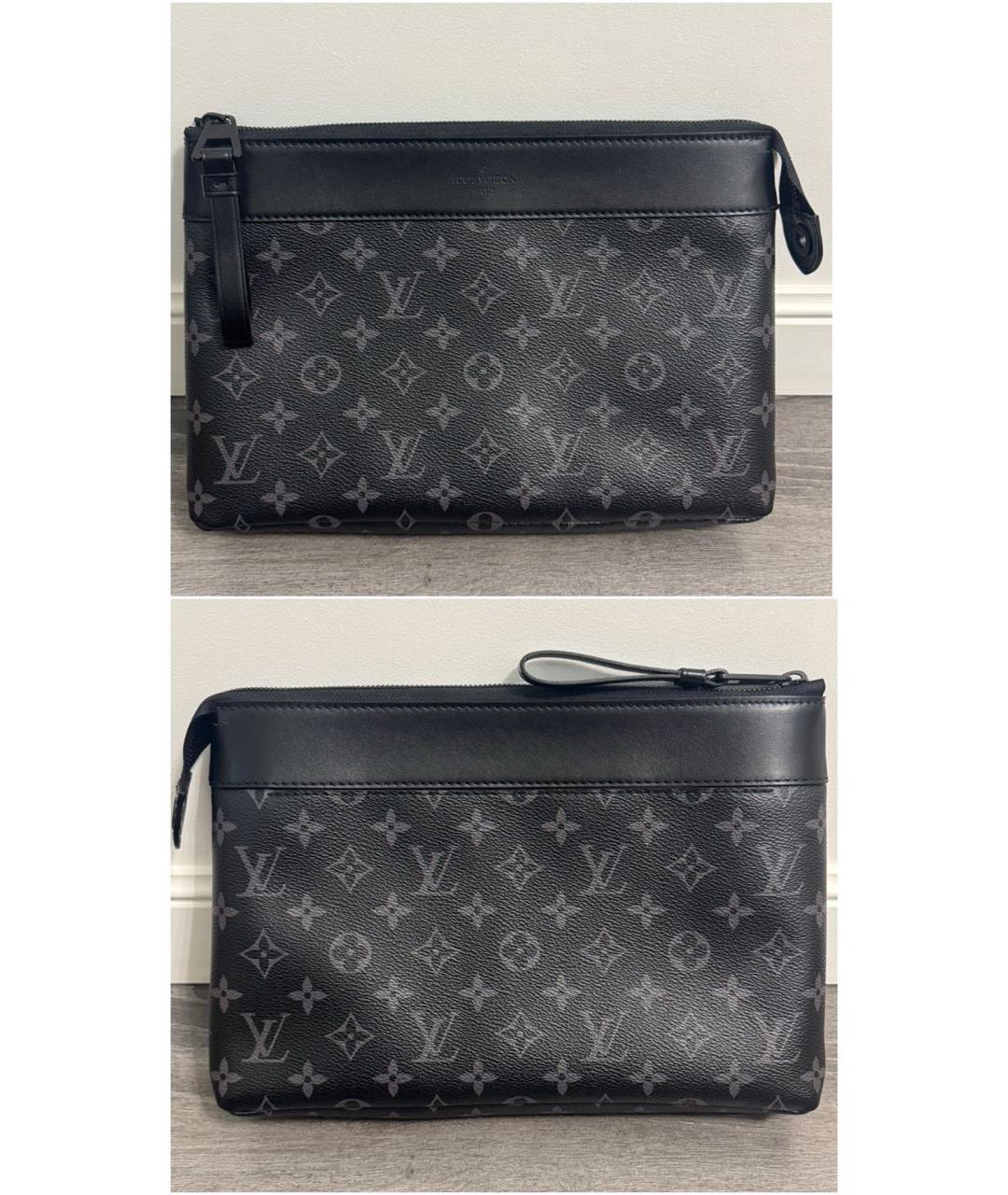 LOUIS VUITTON Черная барсетка, фото 2