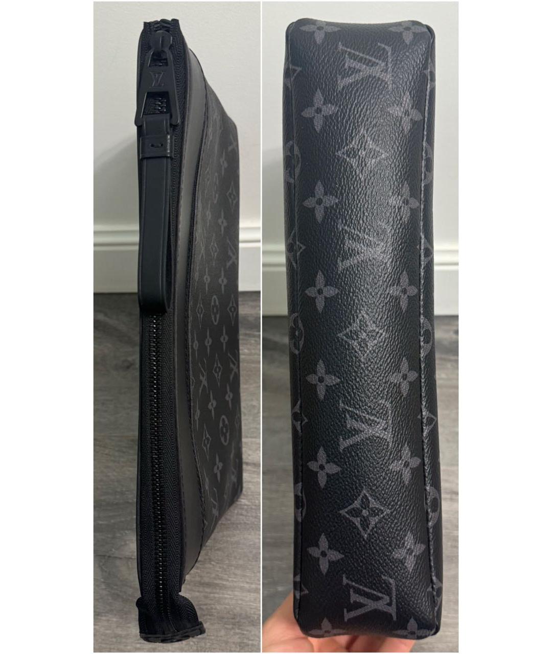 LOUIS VUITTON Черная барсетка, фото 4