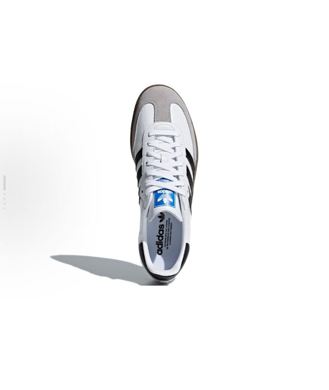 ADIDAS Белые кожаные низкие кроссовки / кеды, фото 4