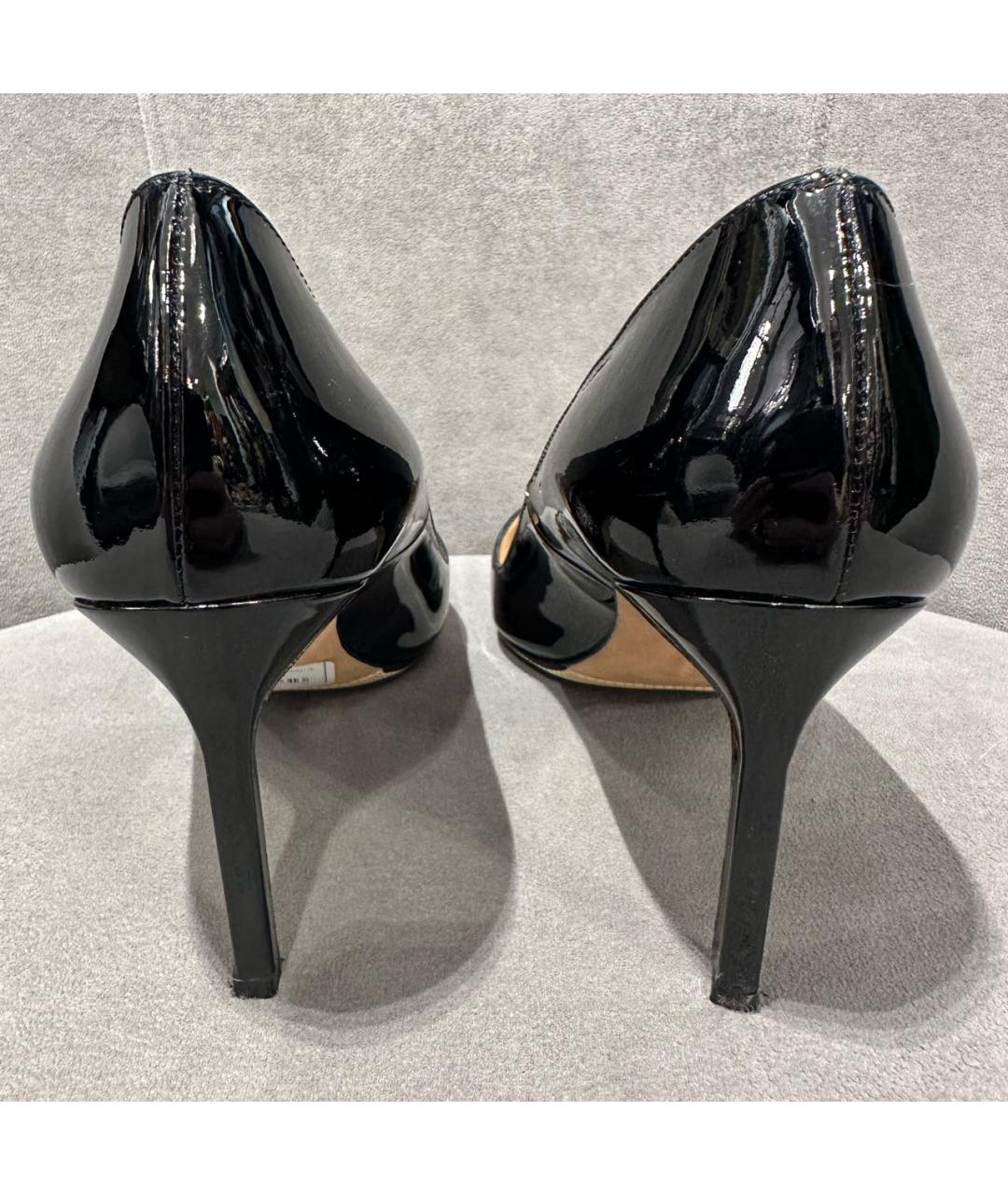 MANOLO BLAHNIK Черные туфли из лакированной кожи, фото 3