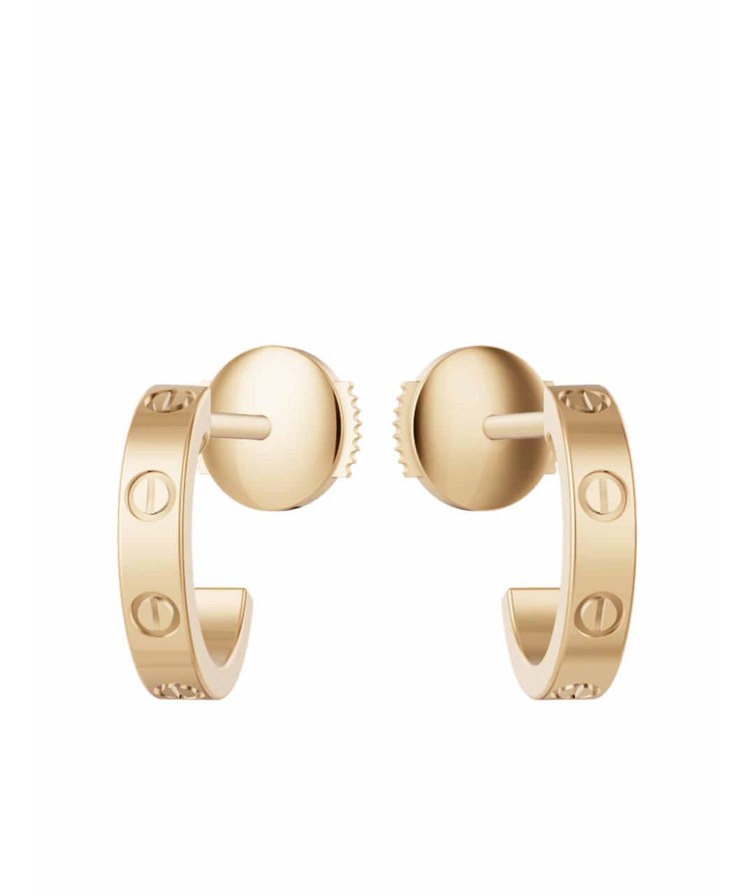 CARTIER Золотые серьги из желтого золота, фото 1