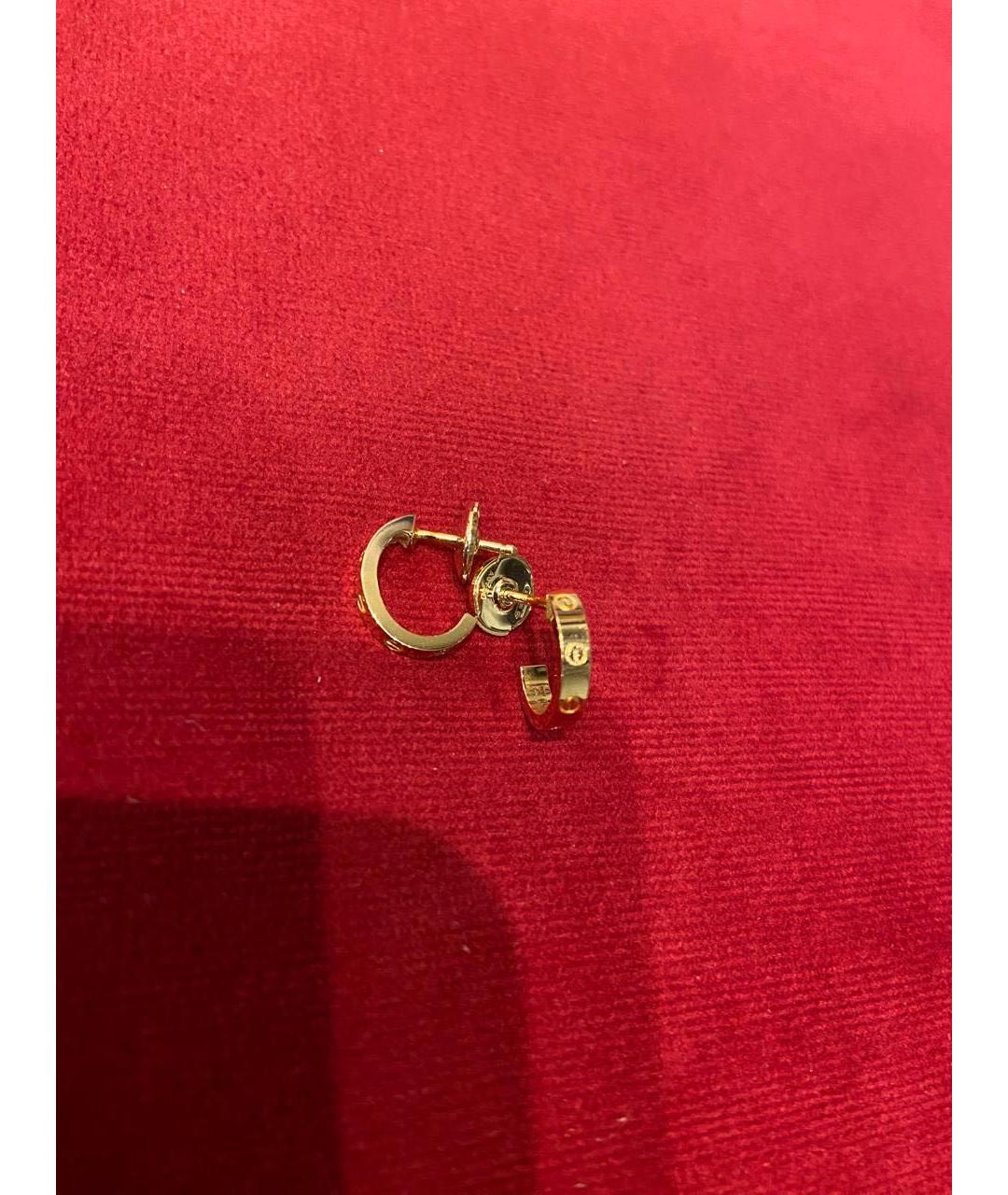 CARTIER Золотые серьги из желтого золота, фото 3