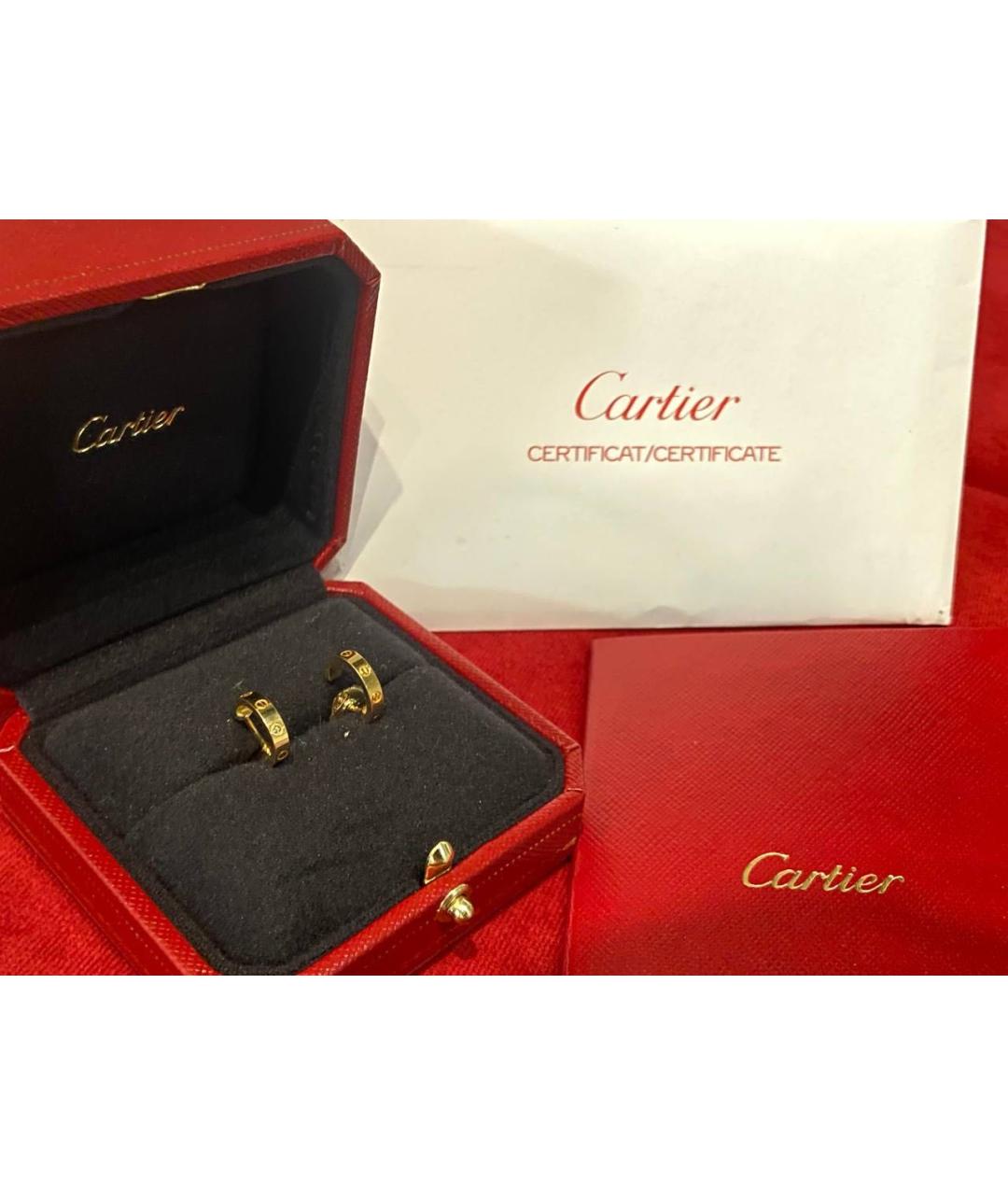 CARTIER Золотые серьги из желтого золота, фото 7