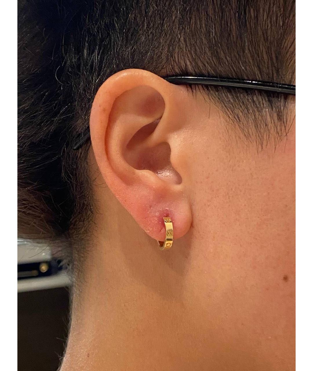 CARTIER Золотые серьги из желтого золота, фото 5