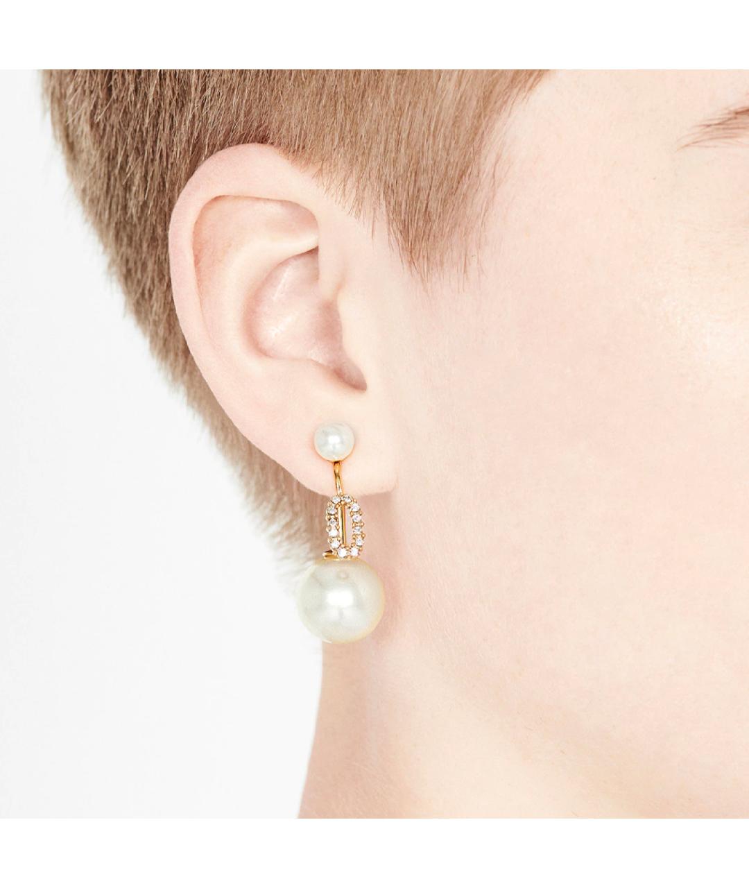 CHRISTIAN DIOR Золотые серьги, фото 3