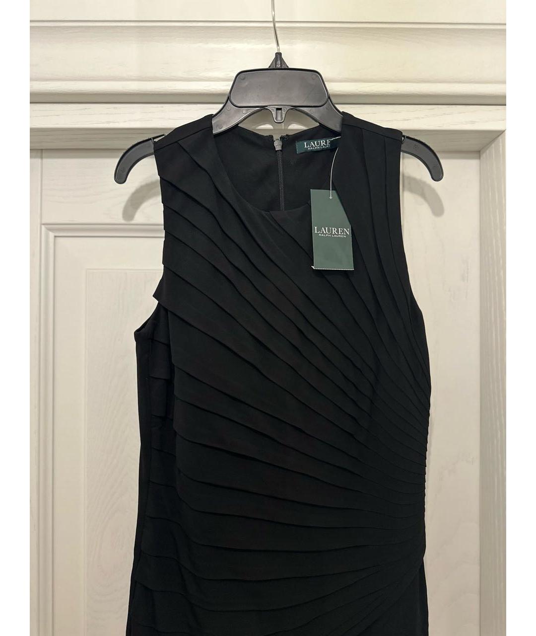 RALPH LAUREN Черная вискозная майка, фото 7