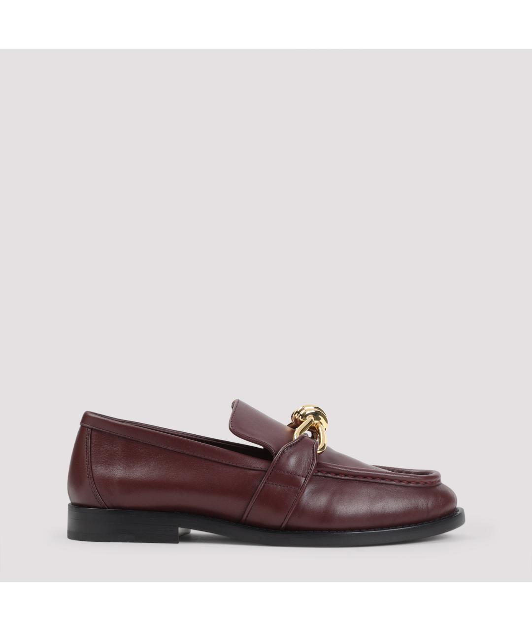 BOTTEGA VENETA Коричневые кожаные лоферы, фото 2