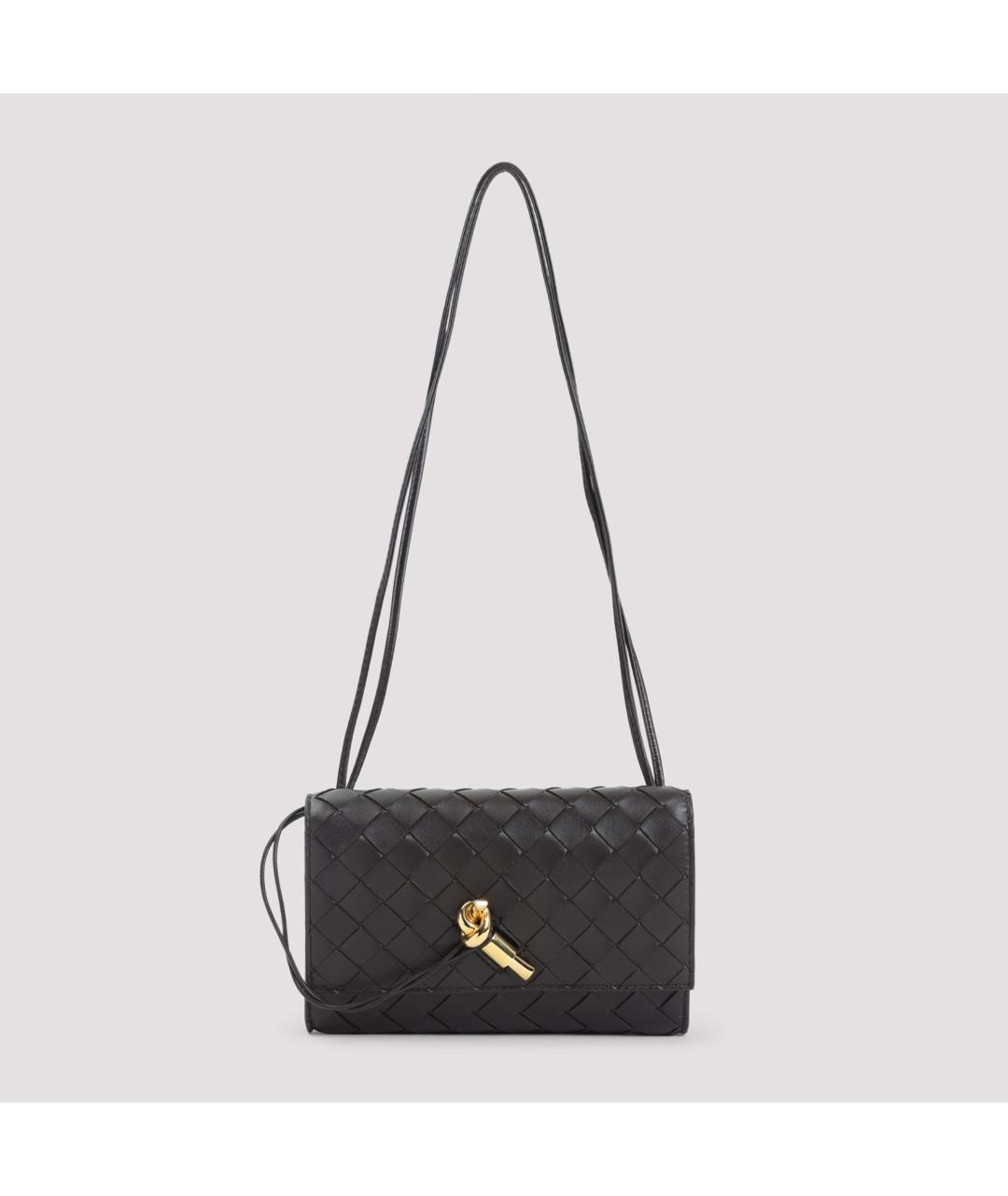 BOTTEGA VENETA Коричневая кожаная сумка через плечо, фото 2