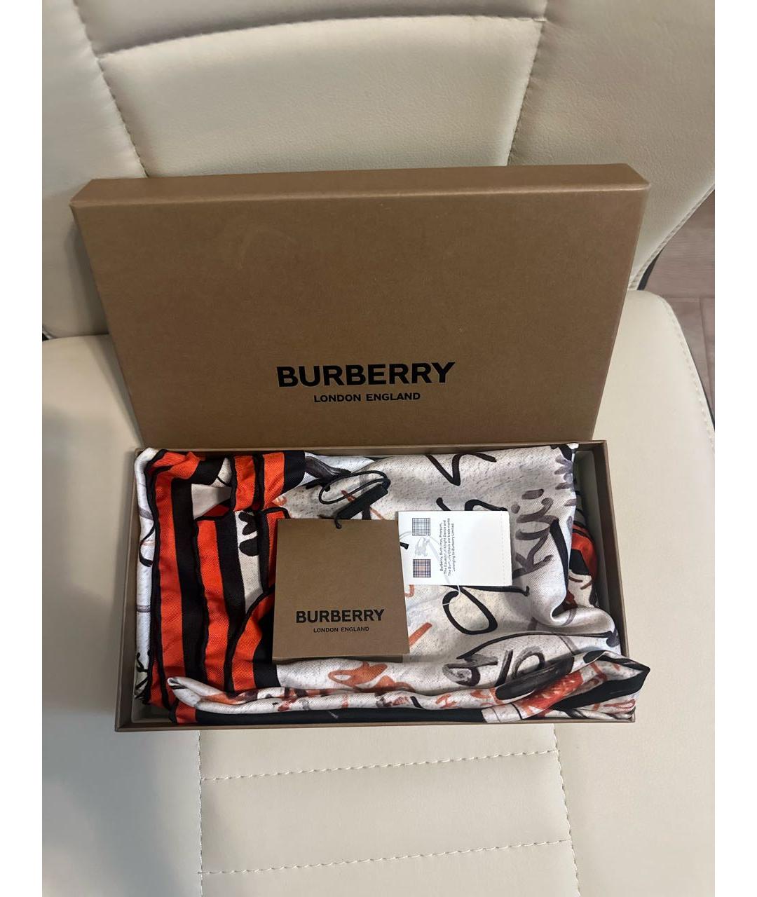 BURBERRY Мульти шелковый платок, фото 4