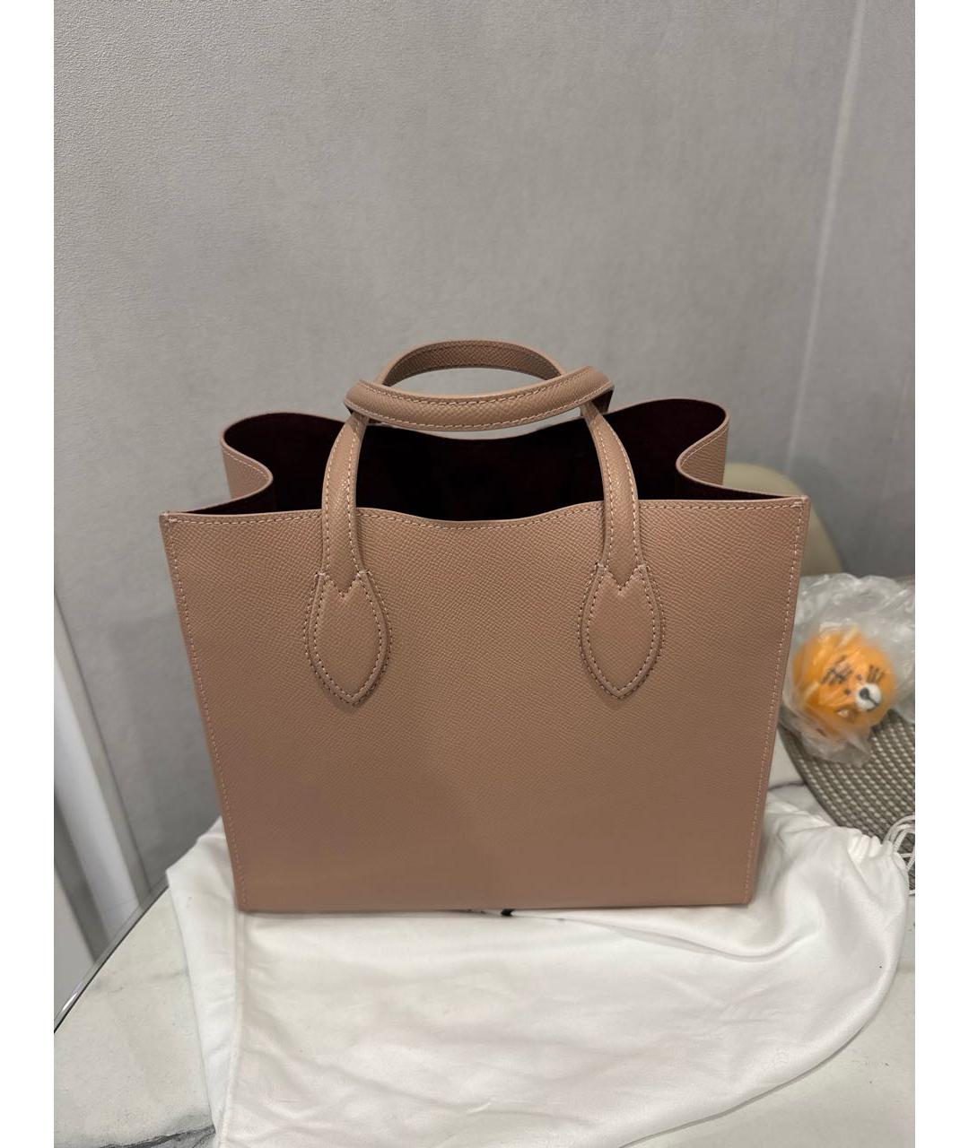 FURLA Розовая кожаная сумка тоут, фото 3