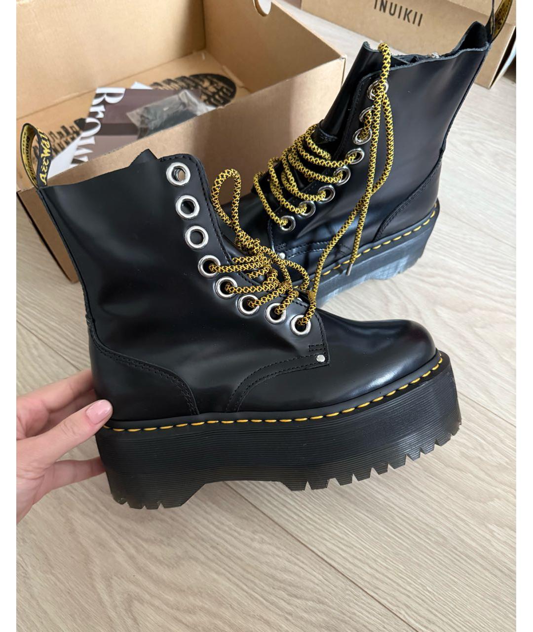 DR. MARTENS Черные ботинки из лакированной кожи, фото 5