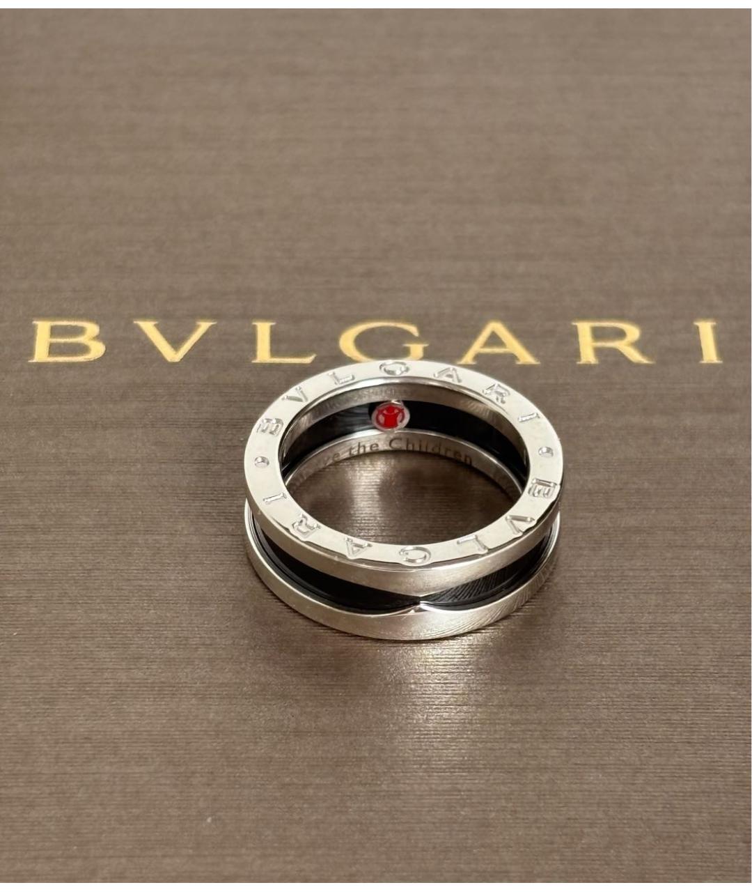 BVLGARI Черное серебряное кольцо, фото 6