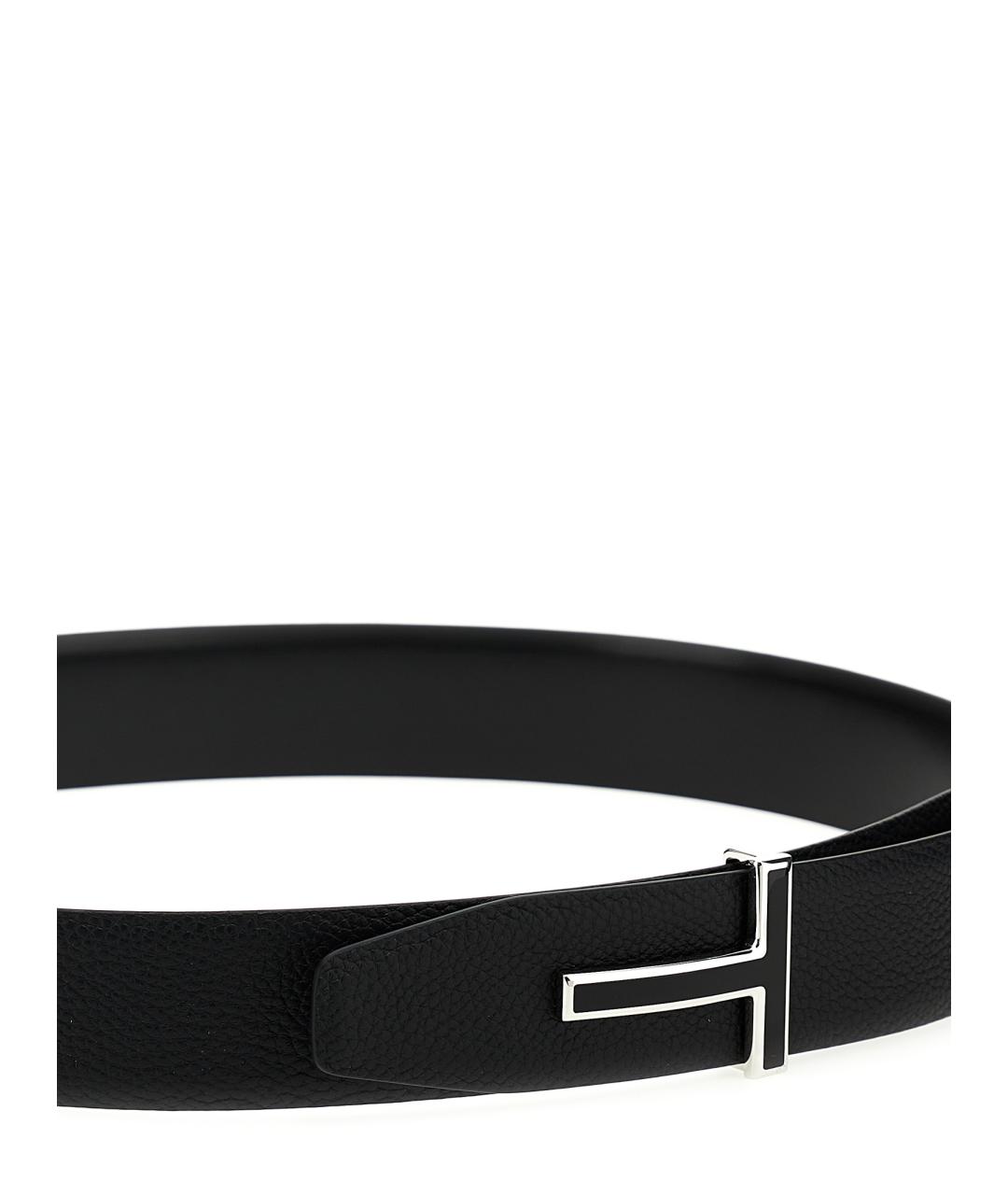 TOM FORD Черный кожаный ремень, фото 4