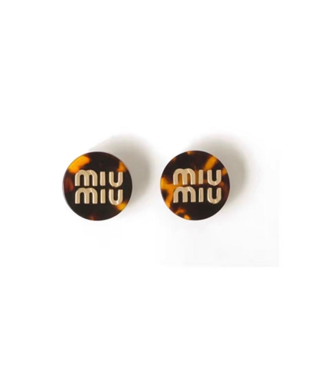 MIU MIU Мульти стеклянные серьги, фото 2