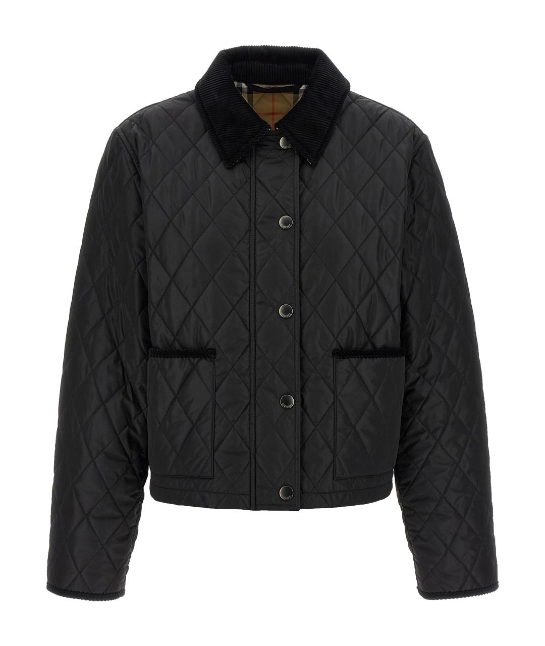 BURBERRY Черная полиамидовая куртка, фото 1