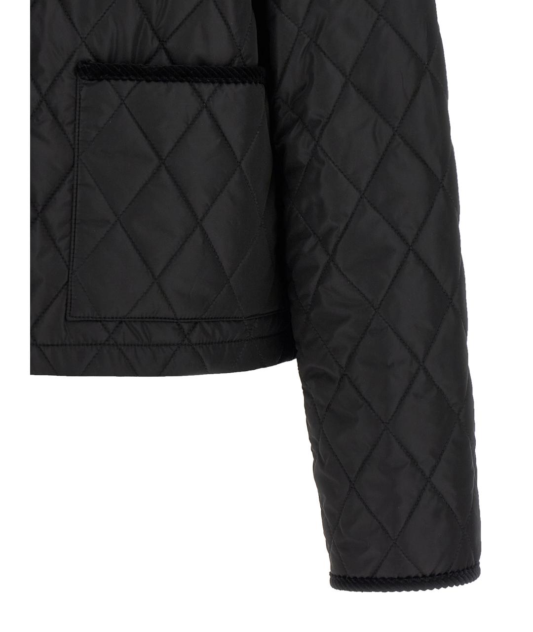 BURBERRY Черная полиамидовая куртка, фото 4