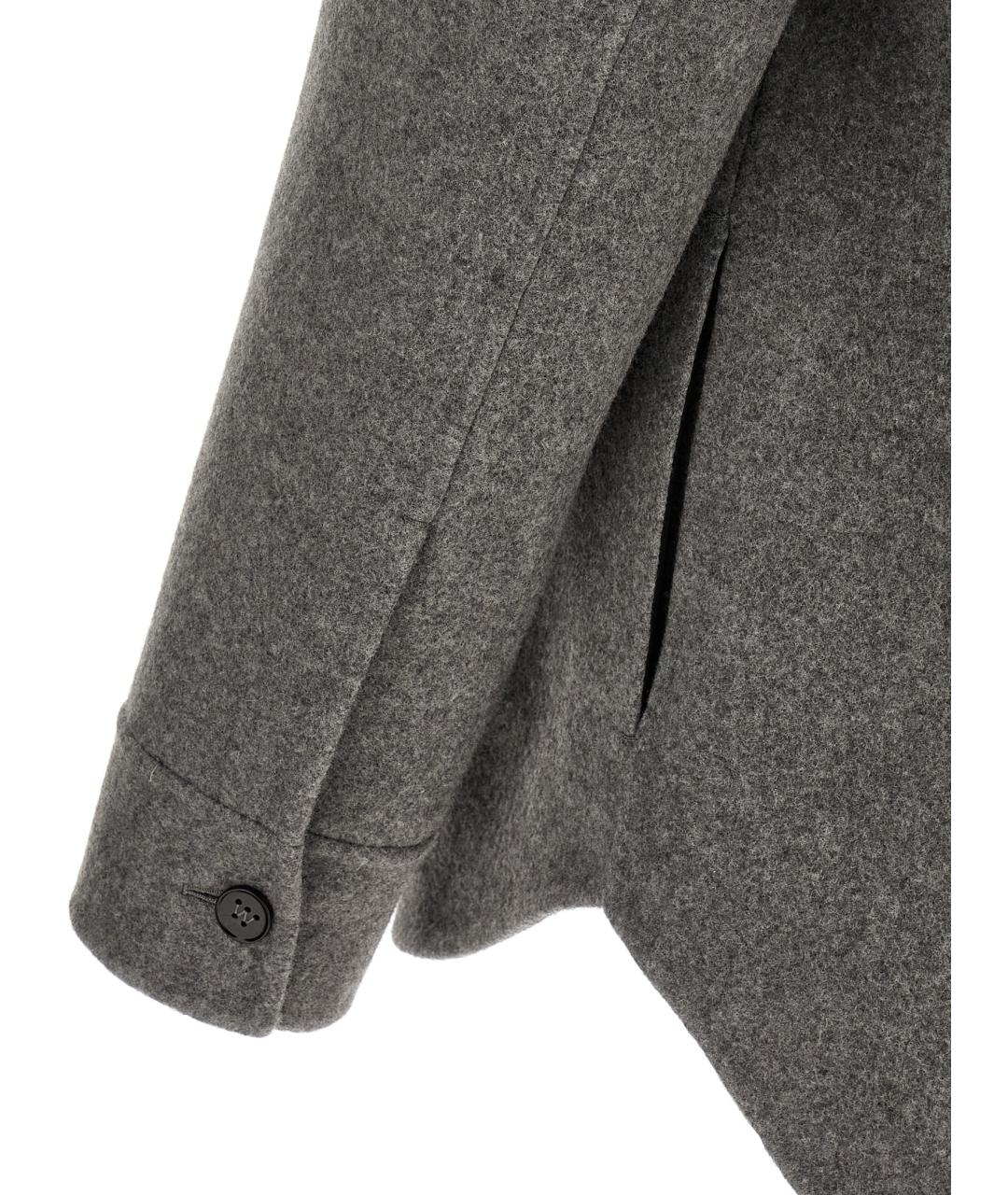 JIL SANDER Серая шерстяная куртка, фото 4