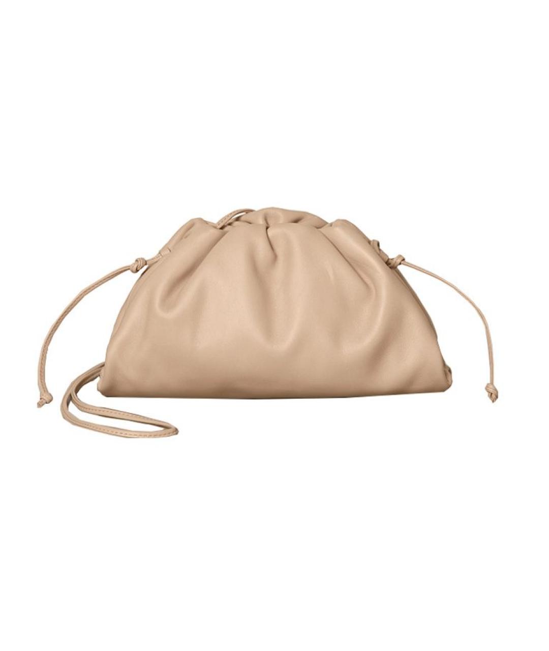 BOTTEGA VENETA Бежевая кожаная сумка через плечо, фото 1