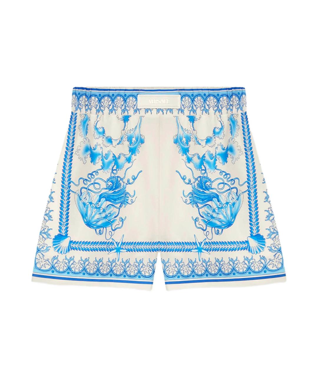 VERSACE Голубые хлопковые шорты, фото 1