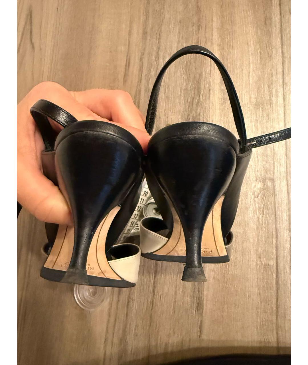 NINA RICCI Кожаные босоножки, фото 6