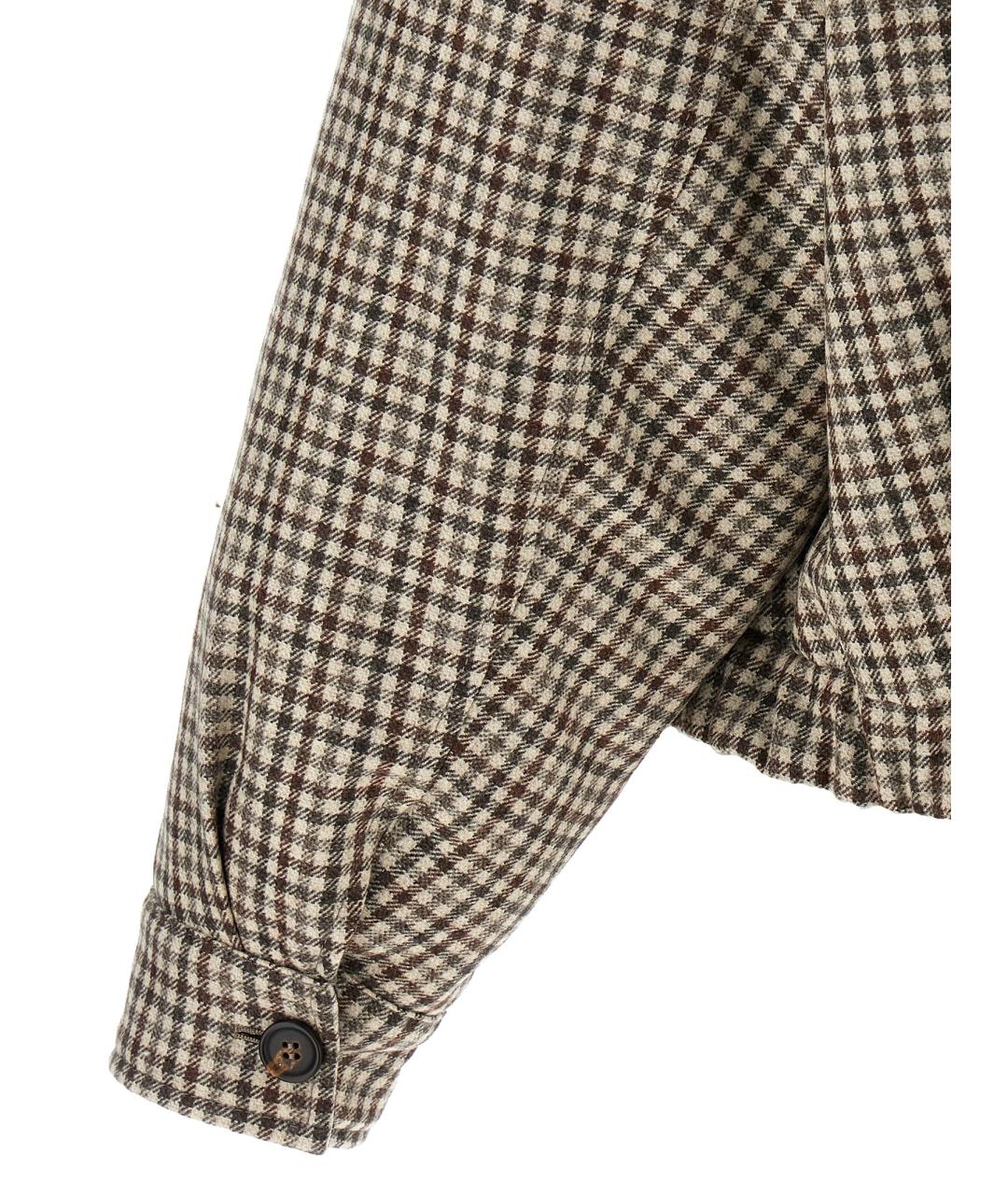 BRUNELLO CUCINELLI Бежевая шерстяная куртка, фото 4