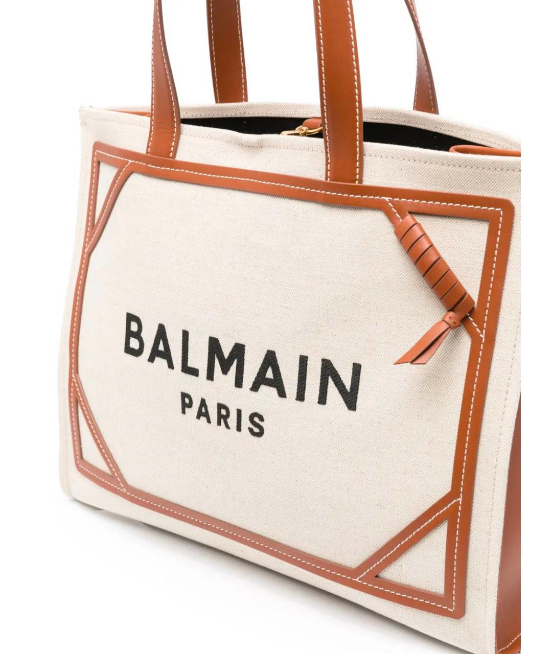 BALMAIN Бежевая сумка тоут, фото 4