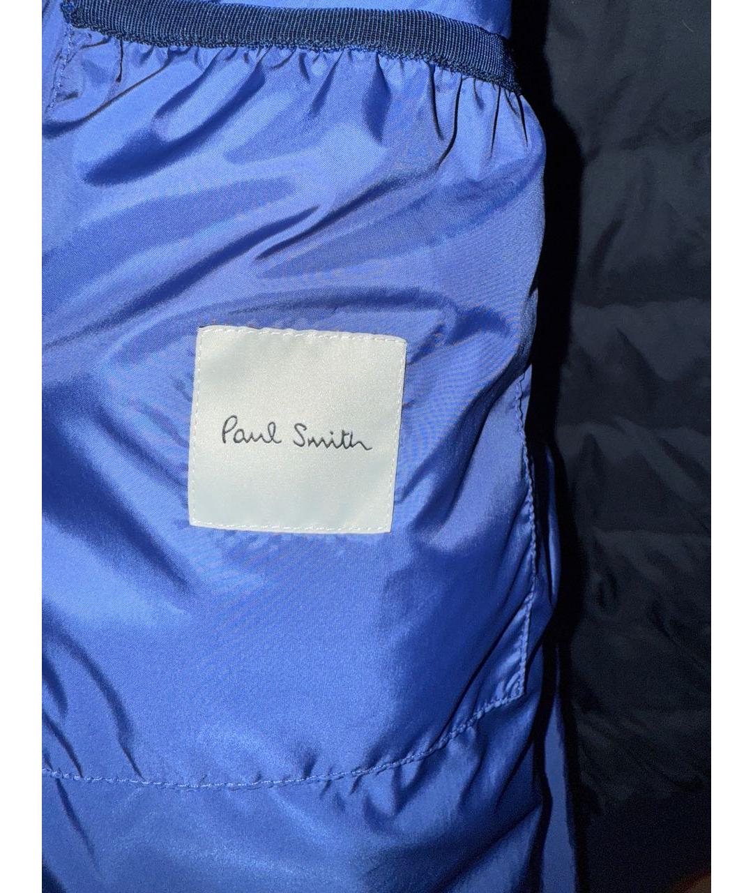 PAUL SMITH Темно-синяя полиамидовая куртка, фото 3