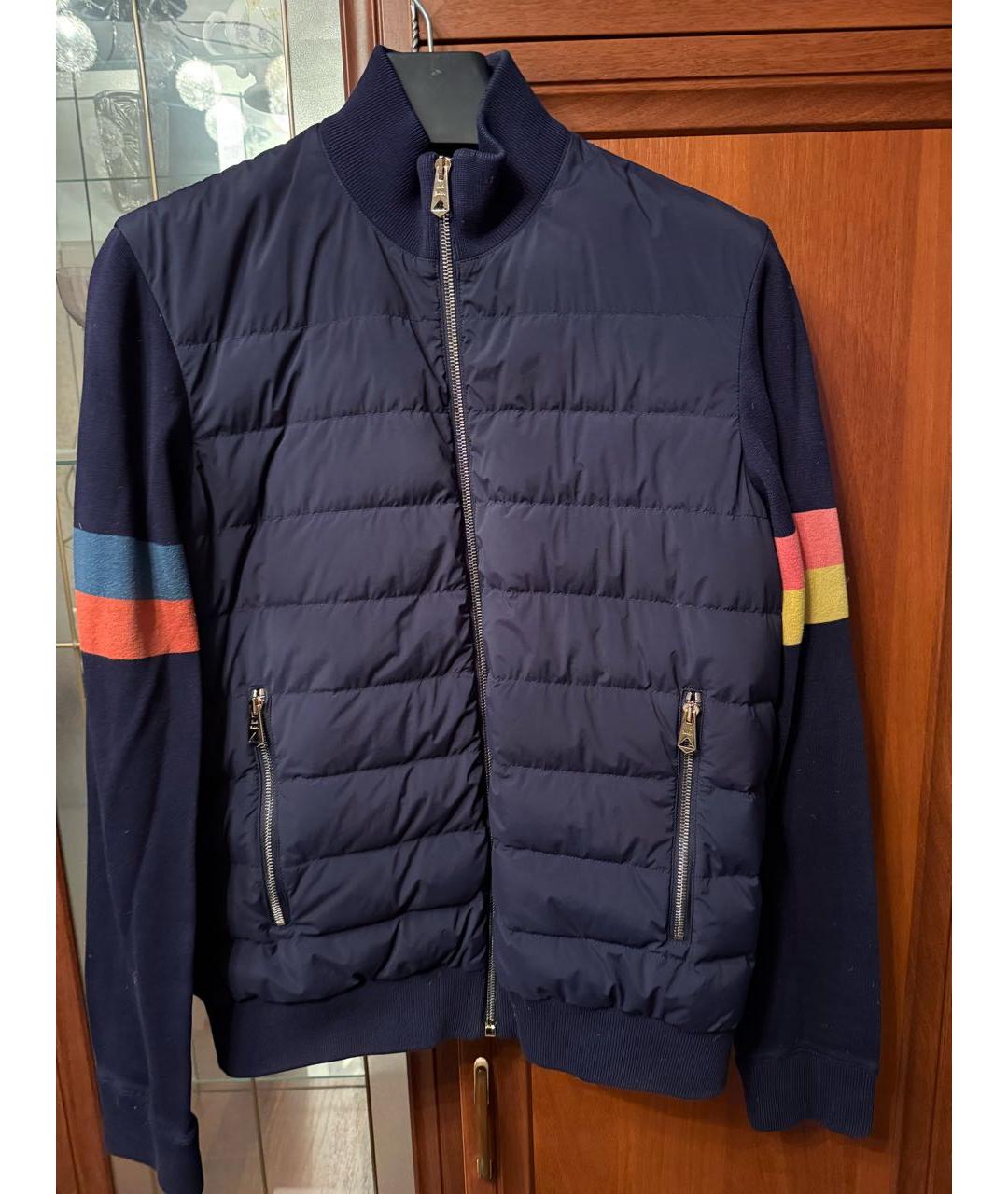 PAUL SMITH Темно-синяя полиамидовая куртка, фото 5