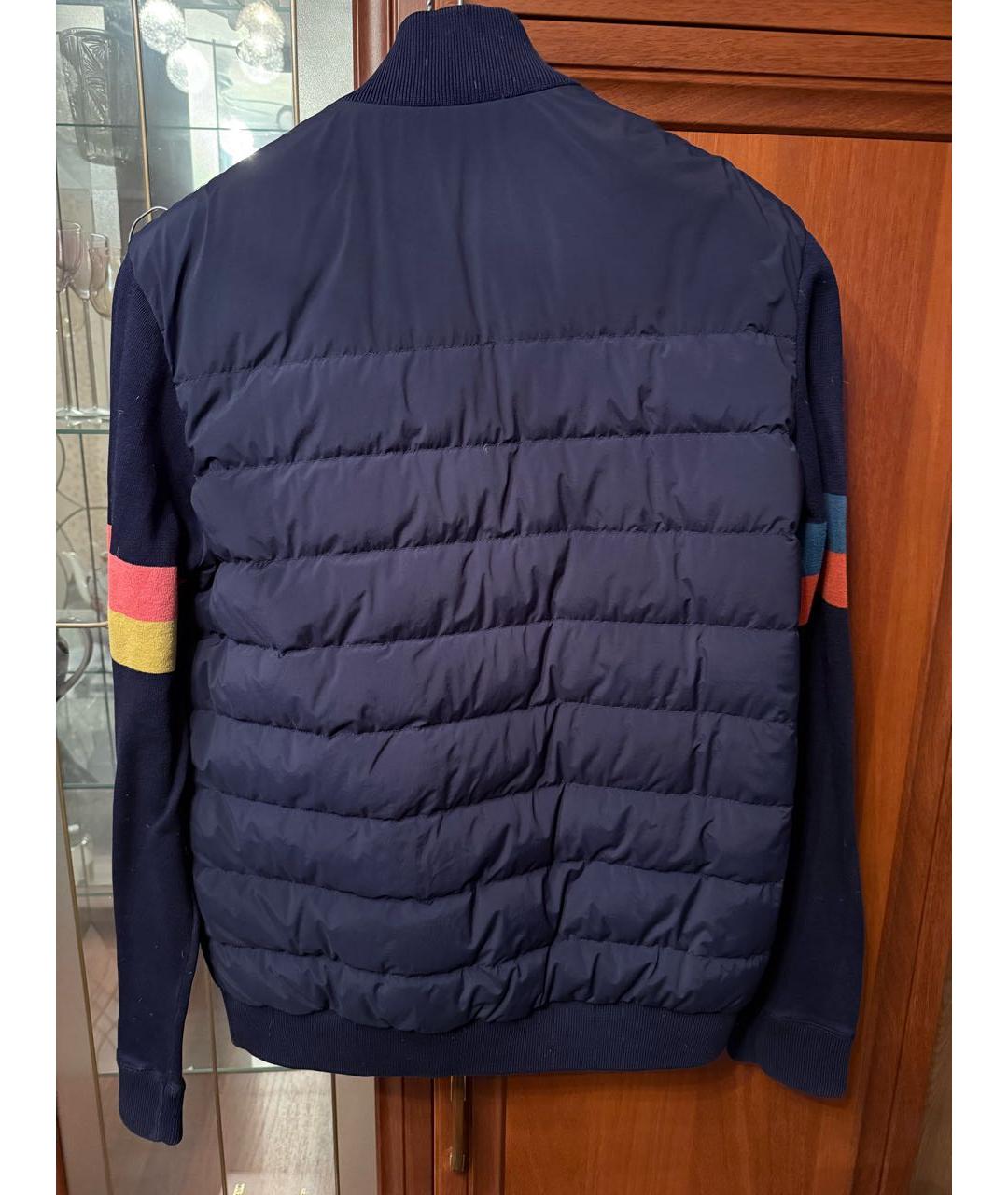 PAUL SMITH Темно-синяя полиамидовая куртка, фото 2