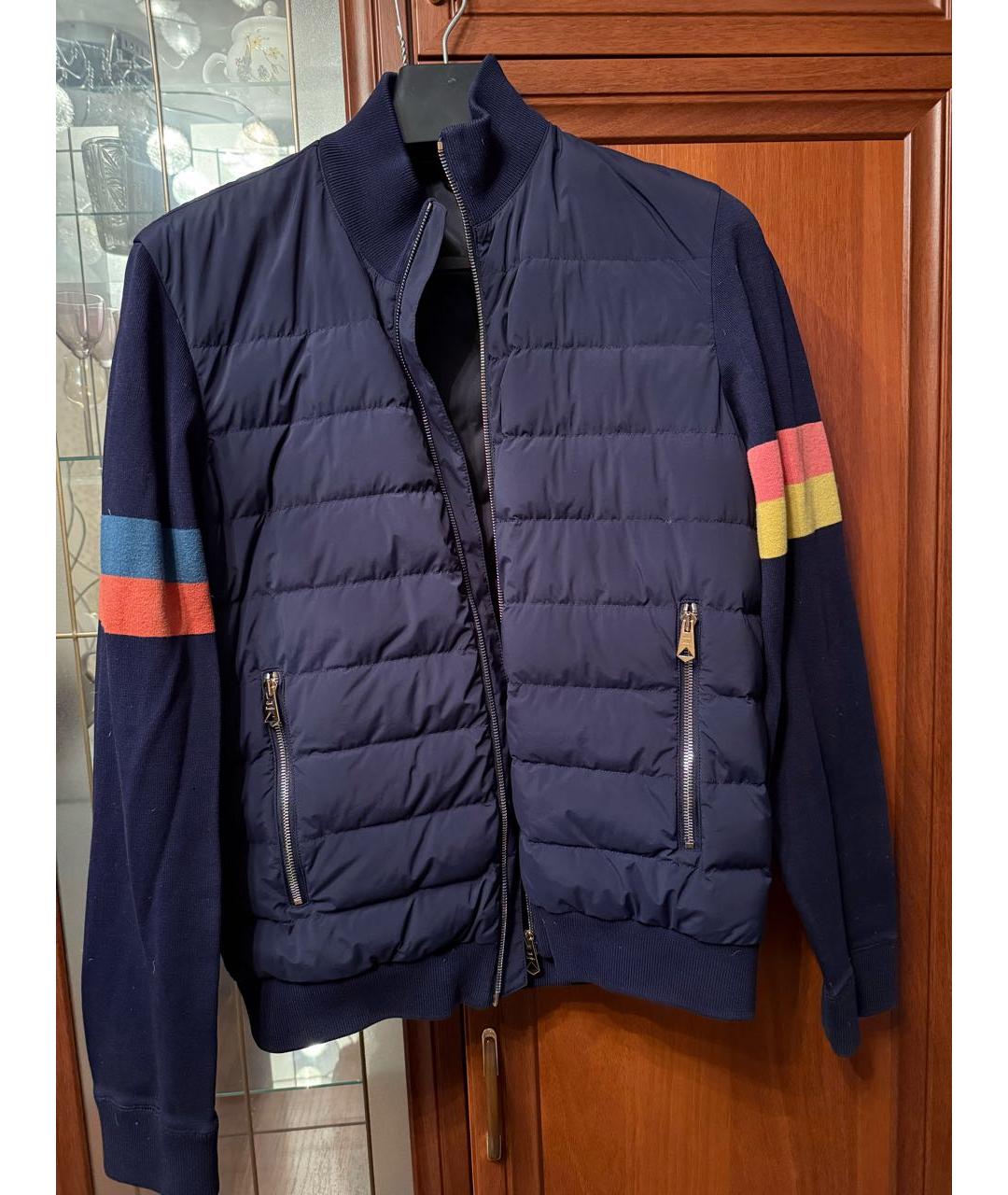 PAUL SMITH Темно-синяя полиамидовая куртка, фото 4