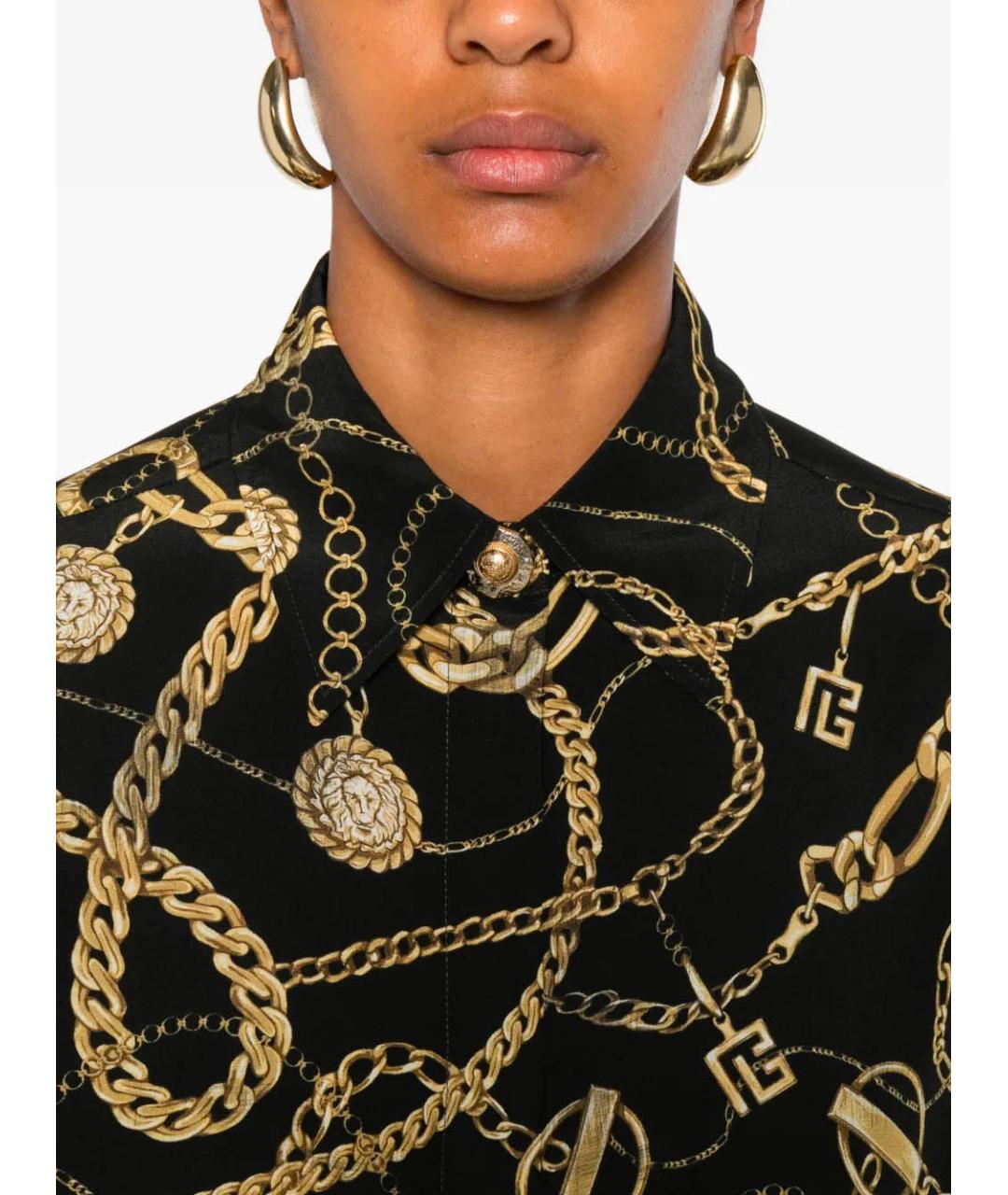 BALMAIN Мульти шелковая рубашка, фото 5