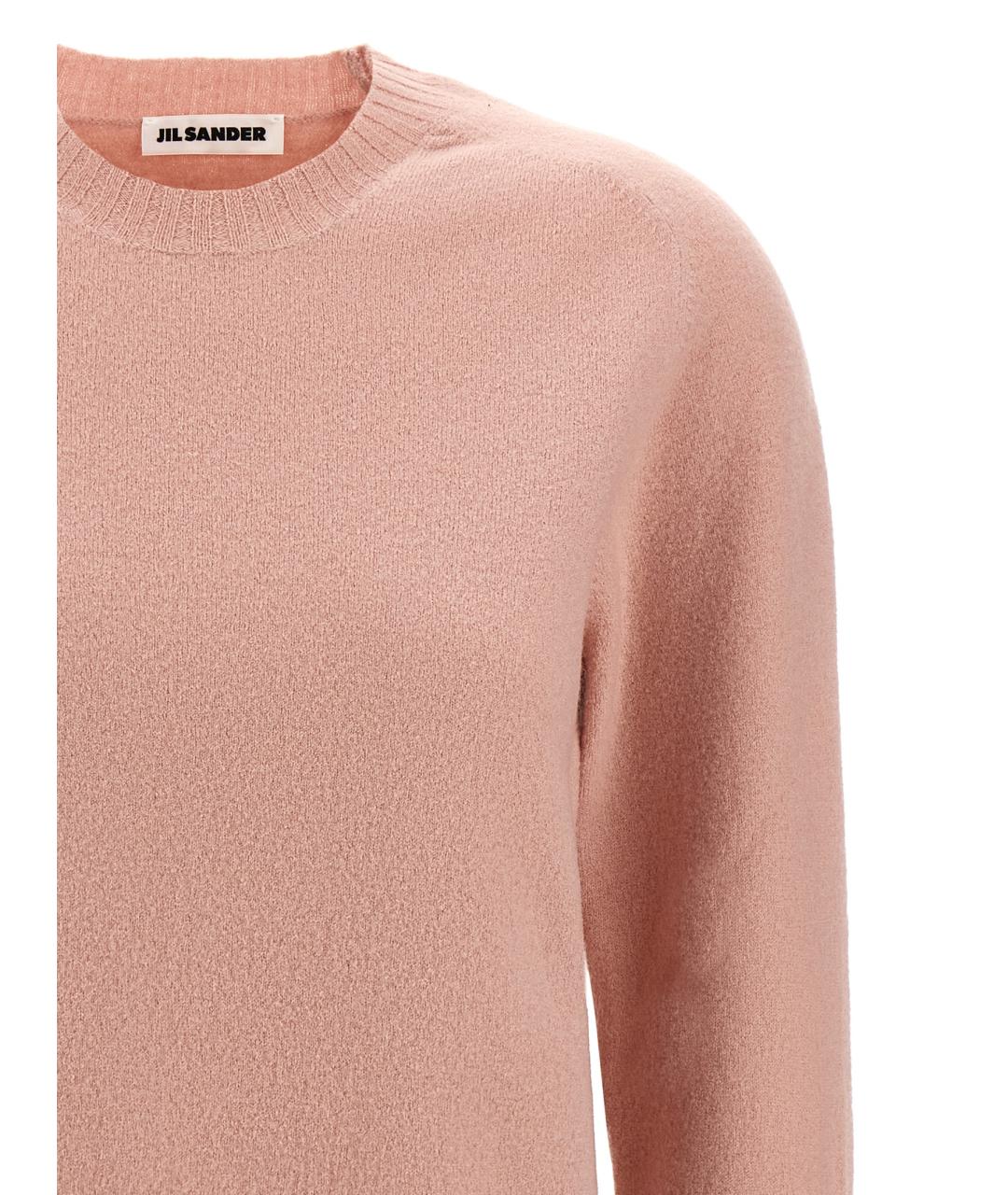 JIL SANDER Розовый шерстяной джемпер / свитер, фото 3