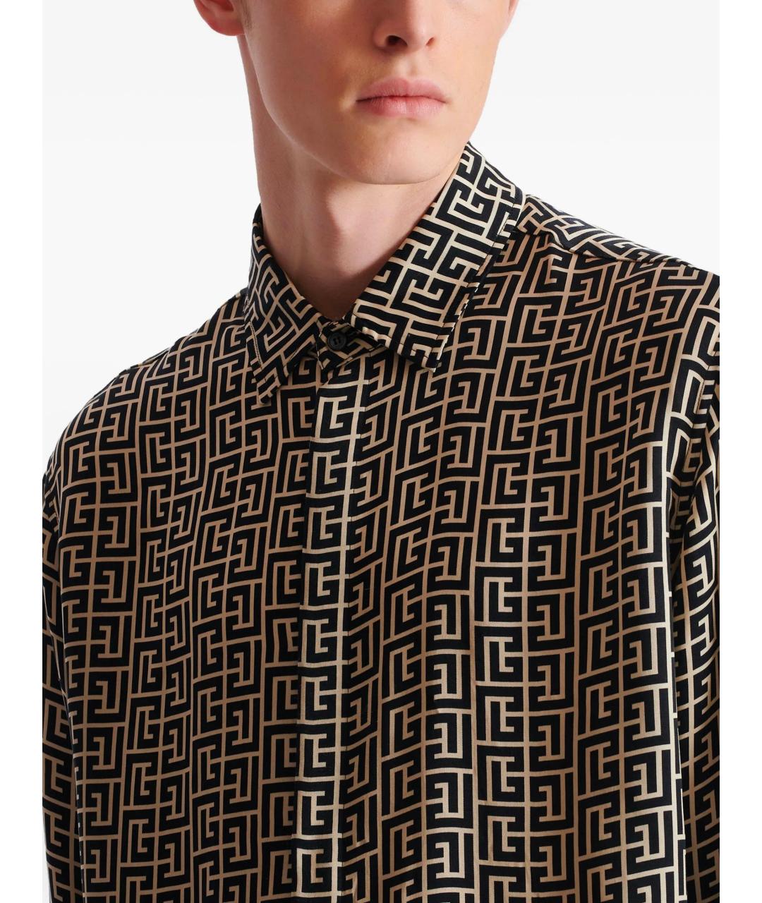 BALMAIN Коричневая кэжуал рубашка, фото 7