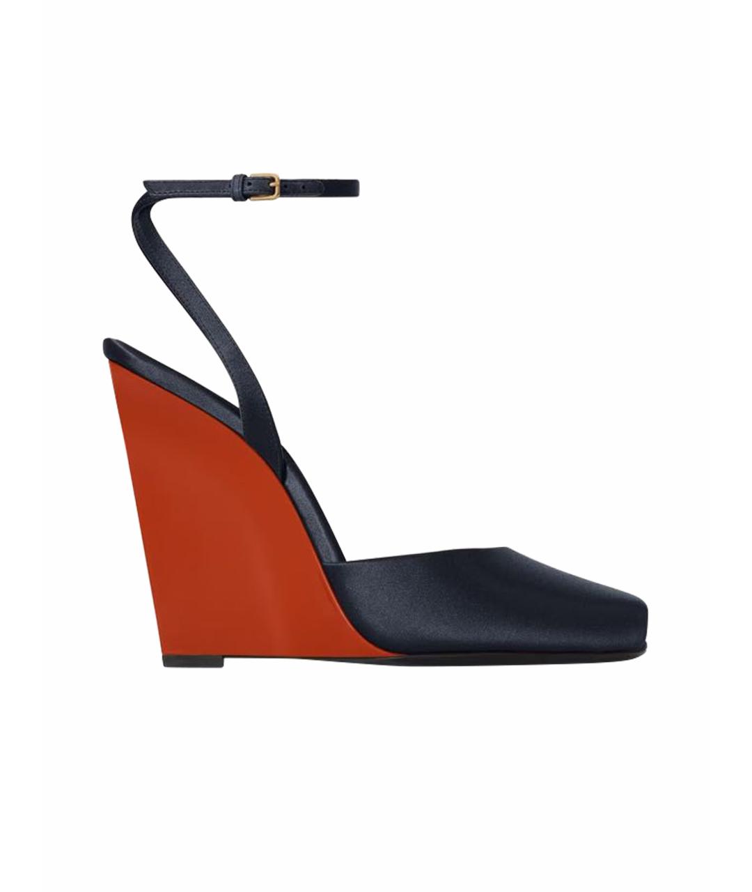 SAINT LAURENT Черные босоножки, фото 1