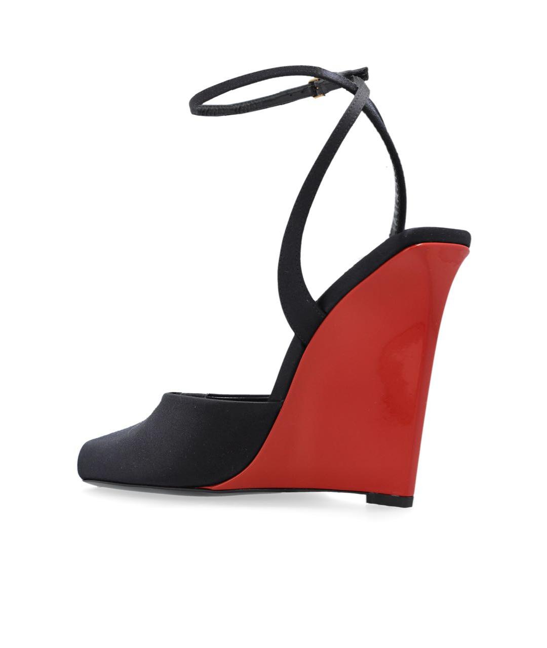 SAINT LAURENT Черные босоножки, фото 4