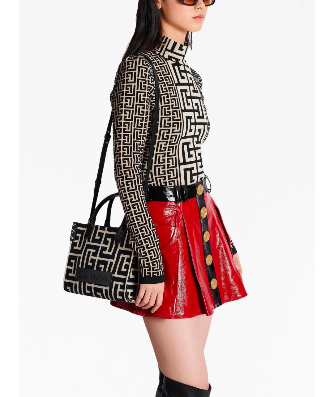 BALMAIN Черная сумка тоут, фото 2