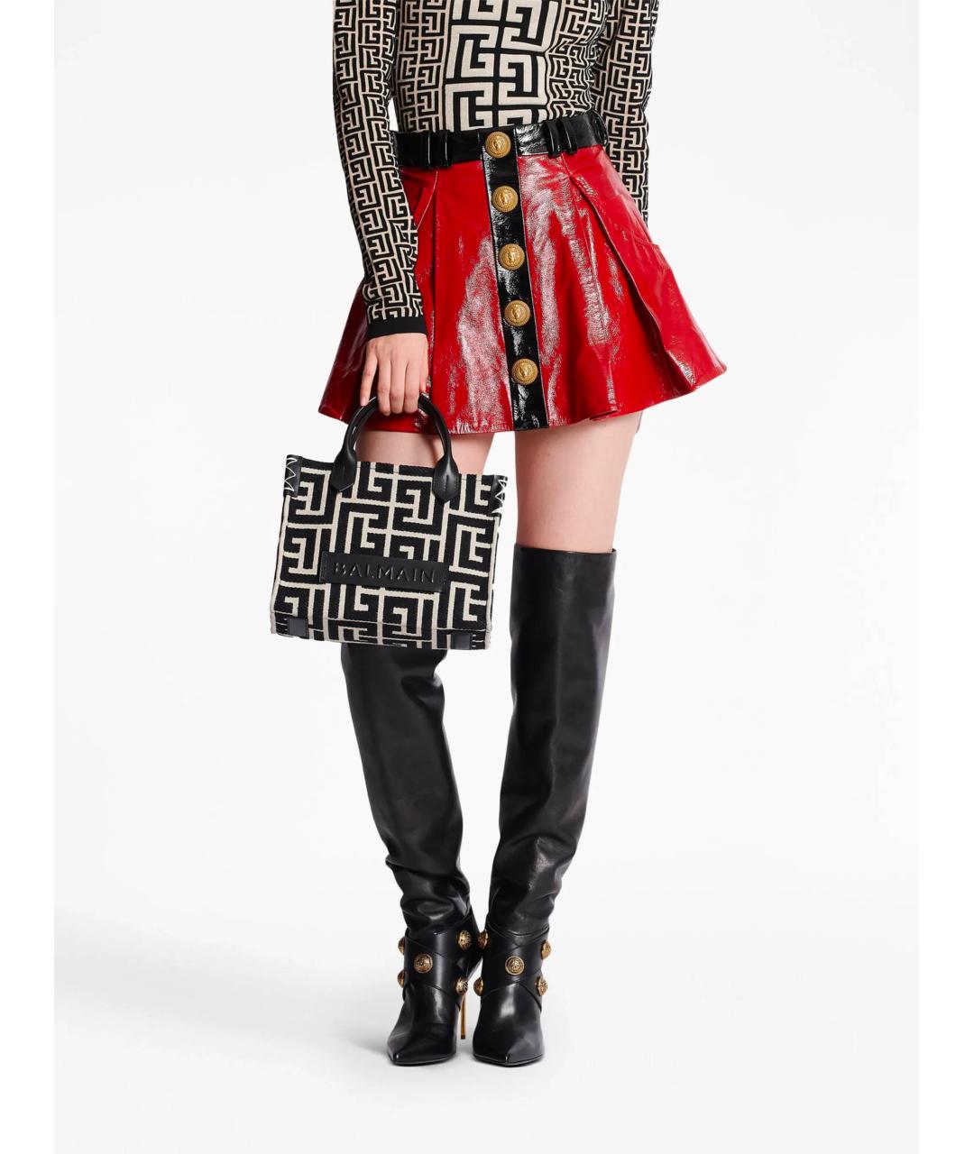 BALMAIN Черная сумка тоут, фото 3