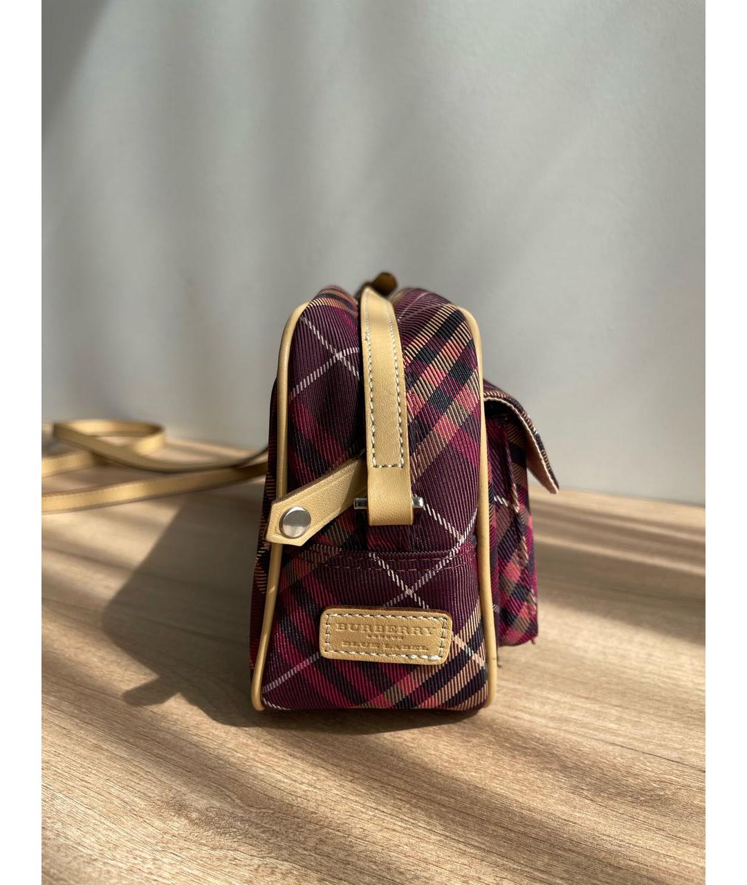 BURBERRY Фиолетовая тканевая сумка через плечо, фото 2