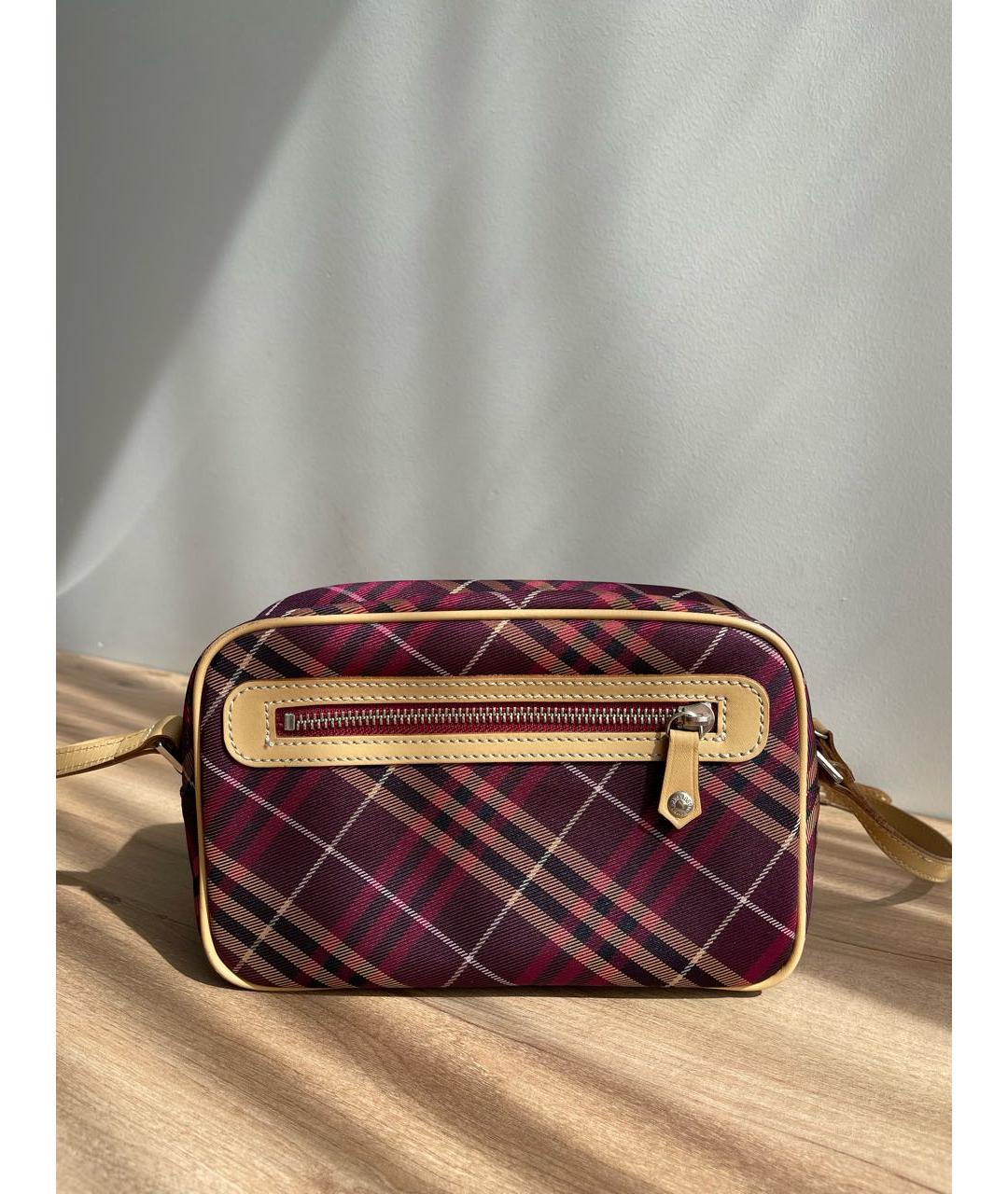 BURBERRY Фиолетовая тканевая сумка через плечо, фото 3