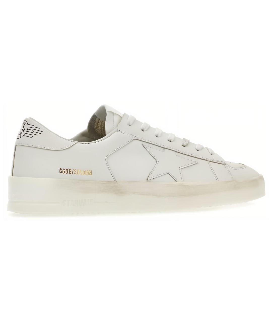 GOLDEN GOOSE DELUXE BRAND Белые низкие кроссовки / кеды, фото 1