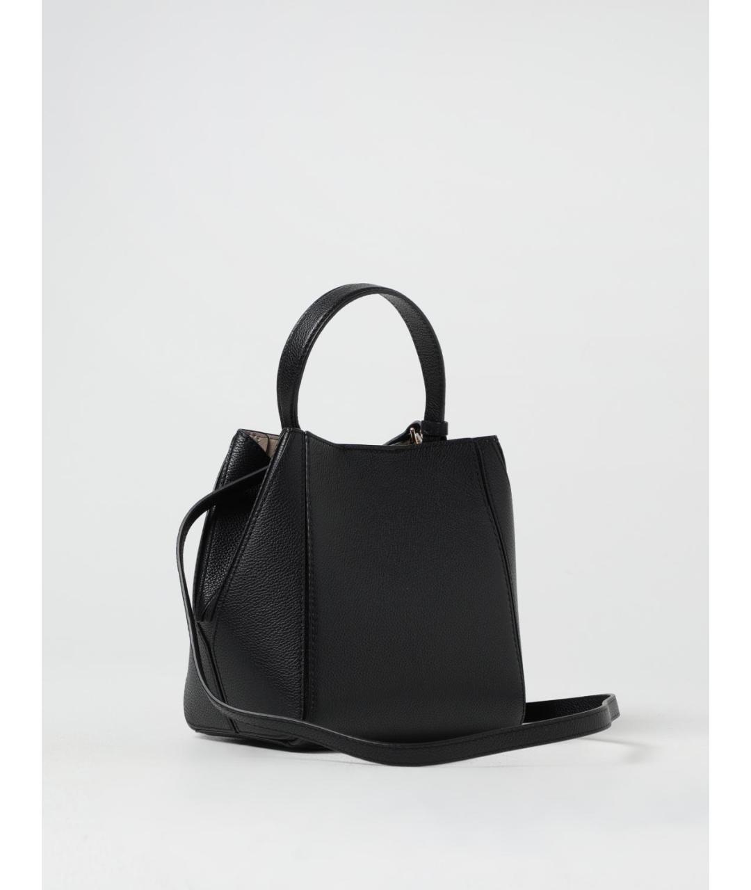 TORY BURCH Черная кожаная сумка с короткими ручками, фото 2