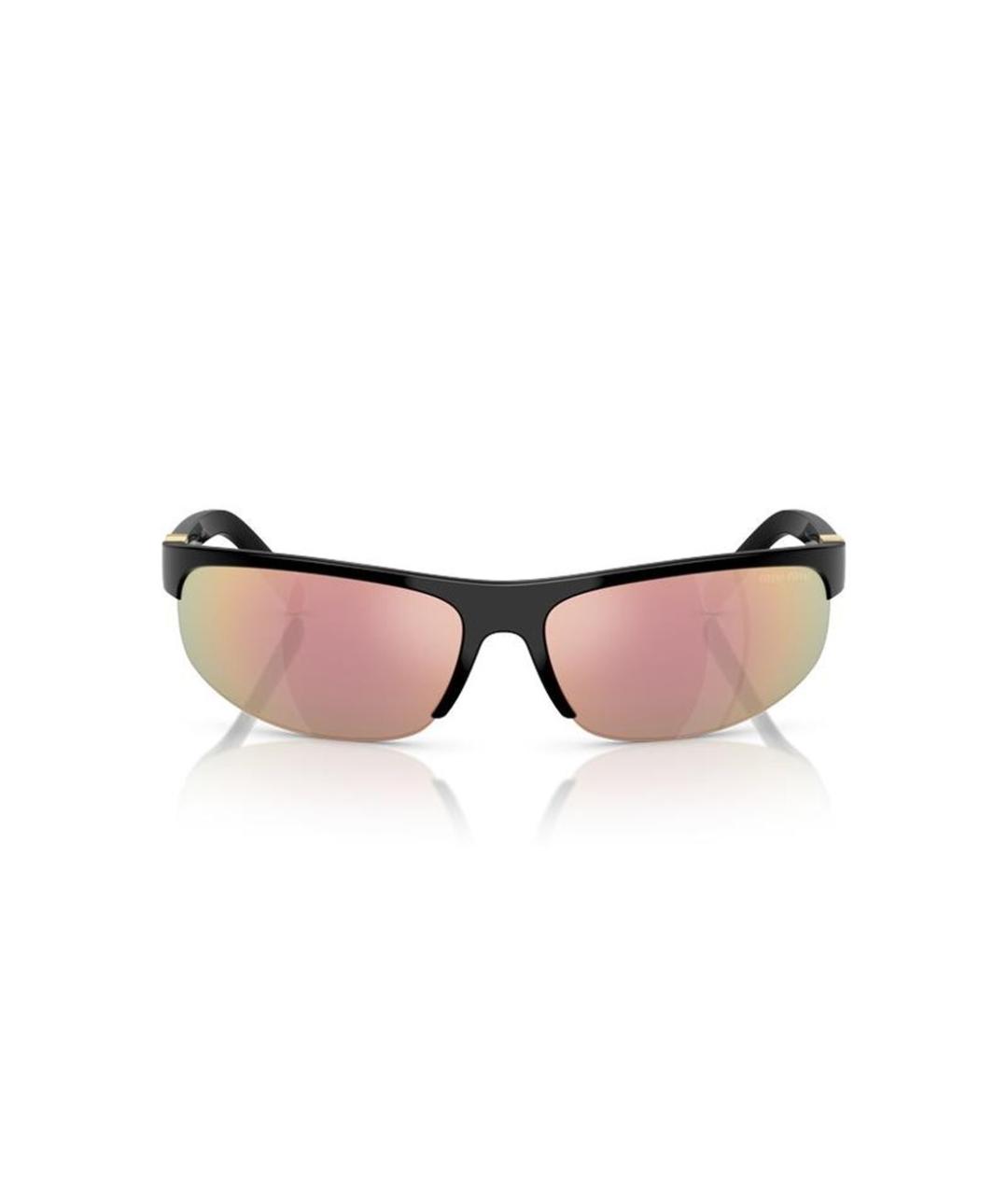 MIU MIU Черные пластиковые солнцезащитные очки, фото 2