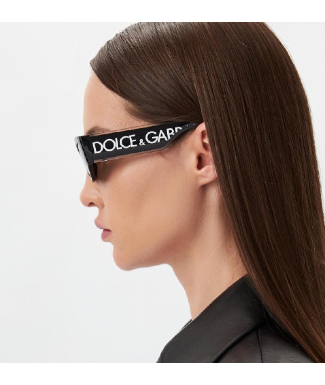 DOLCE&GABBANA Черные солнцезащитные очки, фото 3