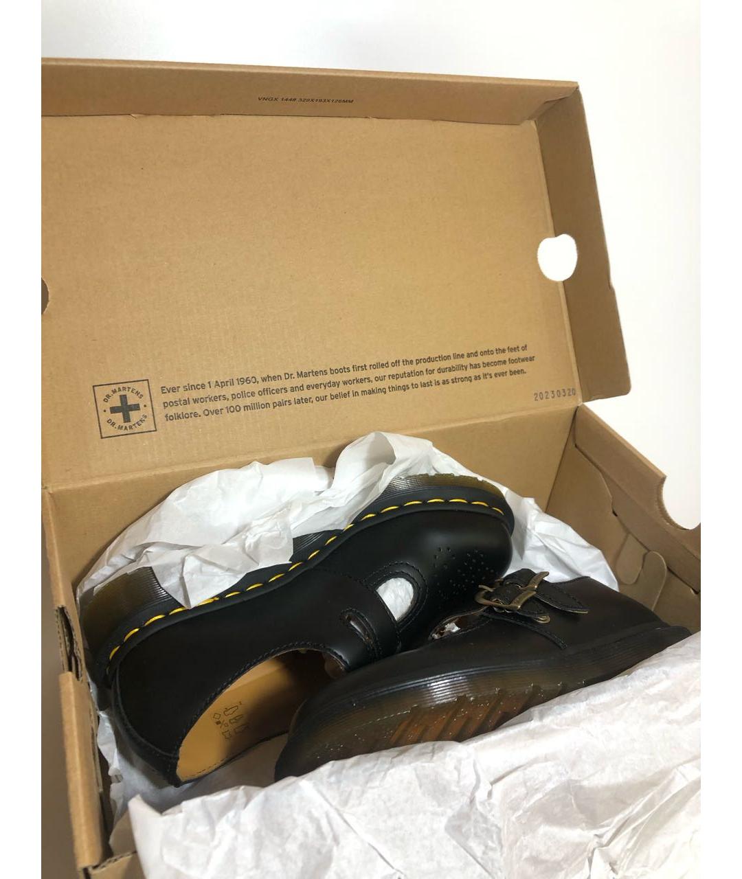 DR. MARTENS Черные кожаные ботинки, фото 5