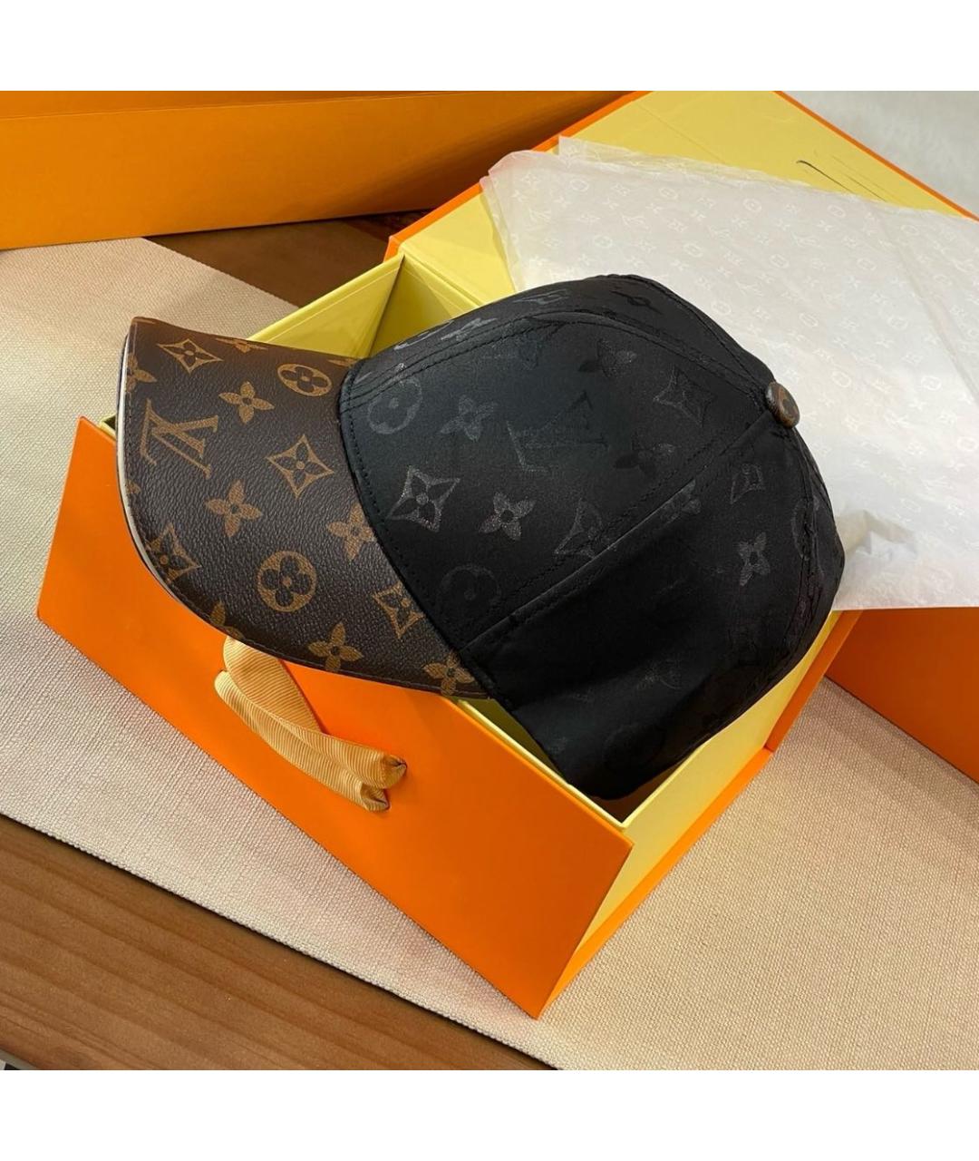 LOUIS VUITTON Коричневая хлопковая кепка, фото 2