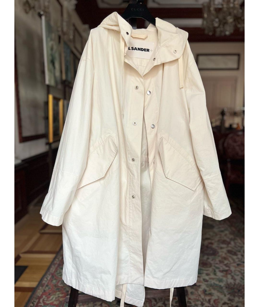 JIL SANDER Бежевая хлопковая парка, фото 8