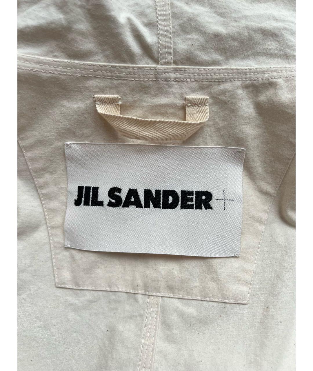 JIL SANDER Бежевая хлопковая парка, фото 4